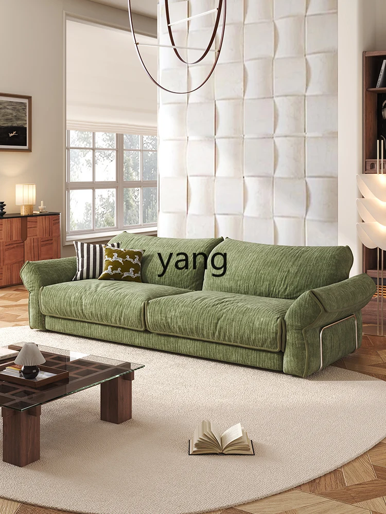 LTT Modern Simple Sofa Living Room Premium Straight Row Sofa Chenier Fabric Sofa
