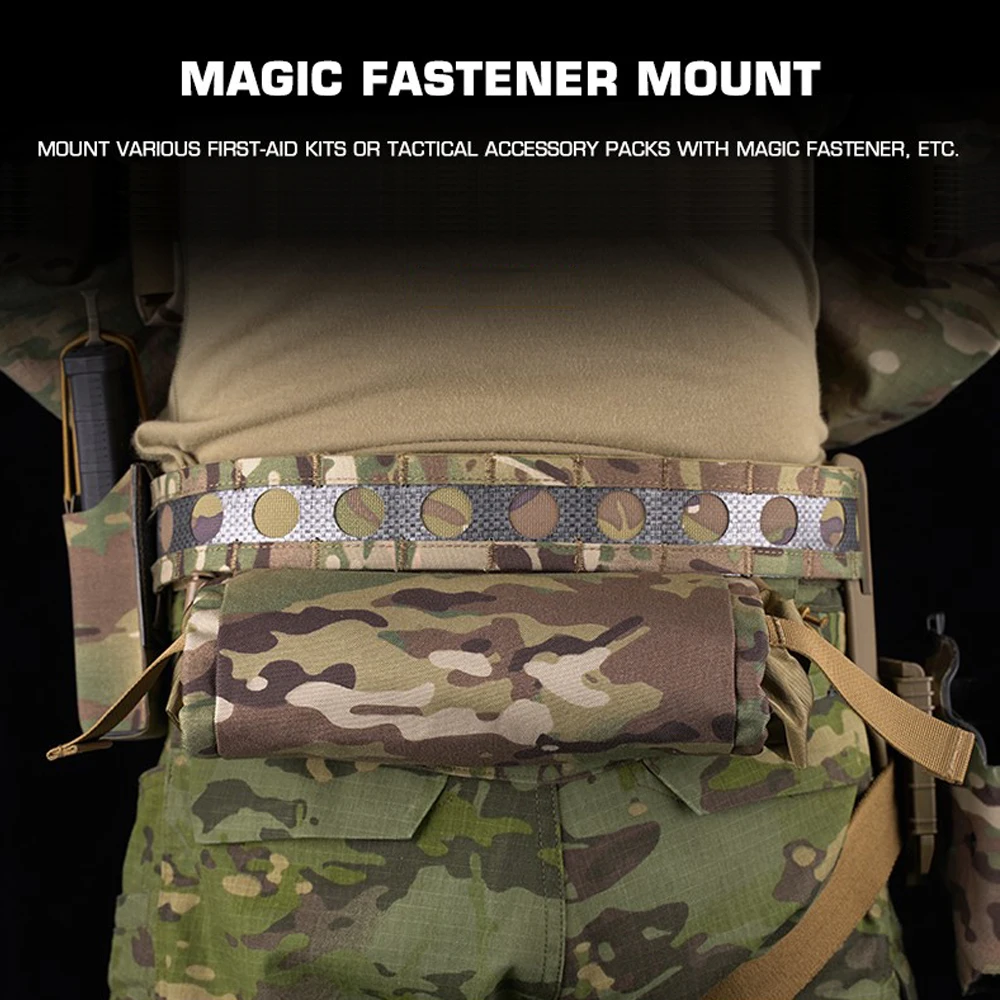 Taktischer Gürtel Ferro Style Bison Kampfgürtel Ranger Grün für Jagd Airsoft MOLLE-Gürtel mit Schnellverschluss-Schnalle Leichtgewicht – Detail 8