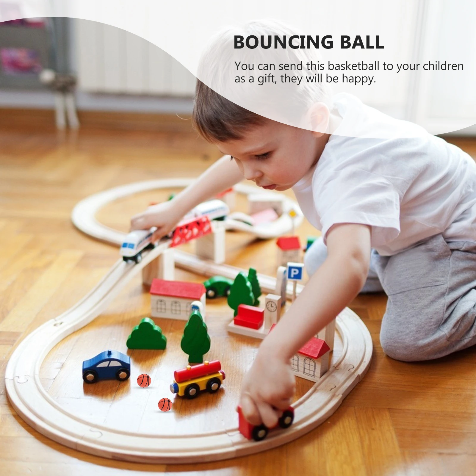 Mini jouets de basket-ball en plastique élastique, 12 pièces, balles à rebond, pour enfants, intérieur et extérieur, amusant, Design créatif, jouet éducatif