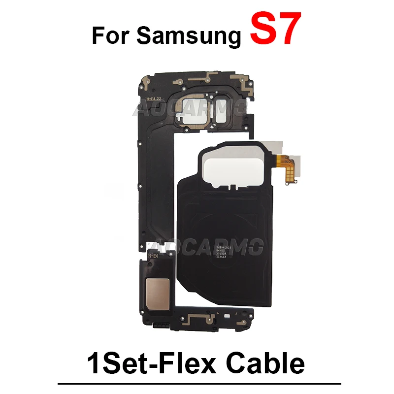 For Samsung Galaxy S7Edge S8 S9 S10 S21 Plus Wireless Charging Coil NFC Loudspeaker Signal Antenna Motherboard Metal Sheet Cover