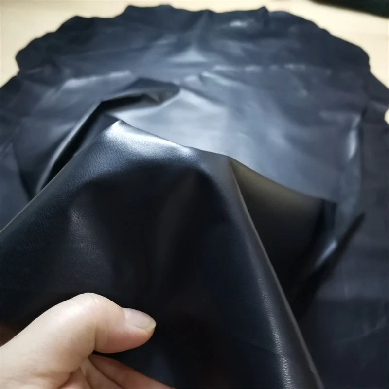 0.3mm Black Ultra-Thin Sheepskin.First Layer Leather Fabric. Real leather.Handmade DIY For Clothes.Repair Down Jacket