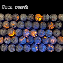 Natural Flame Stone Yooperlite Labradorite Round Loose Spacer Beads For Jewelry Making Diy Accessories Bracelet Necklace 15