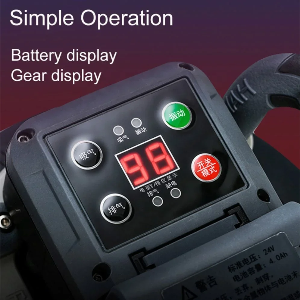 Electric Tiles Tiling Machine Suction Cup Floor Vibrator Leveling Tool Digital Display