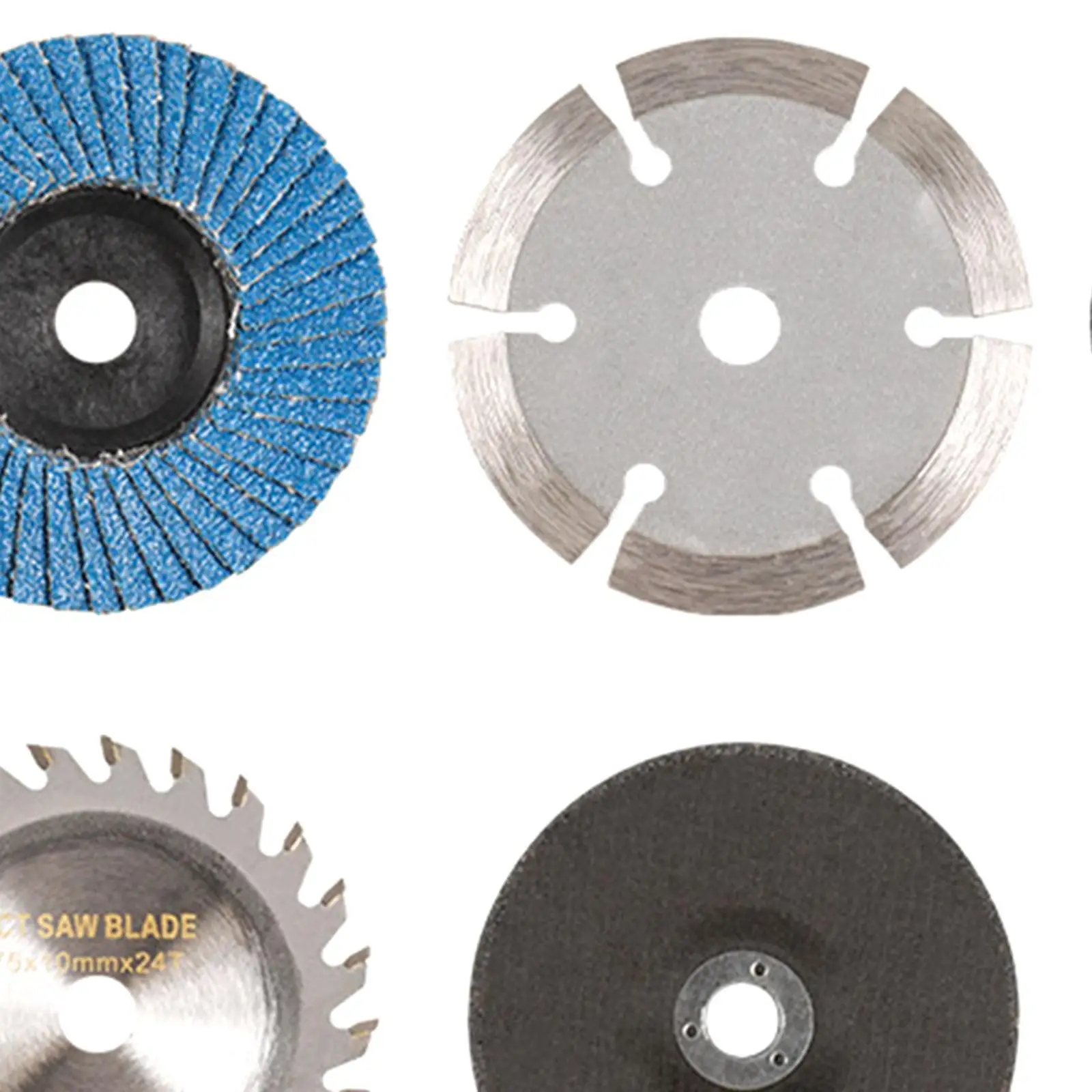 6 Pieces Grinding Sanding Flap Disc Kit Attachment for Angle Grinder Durable