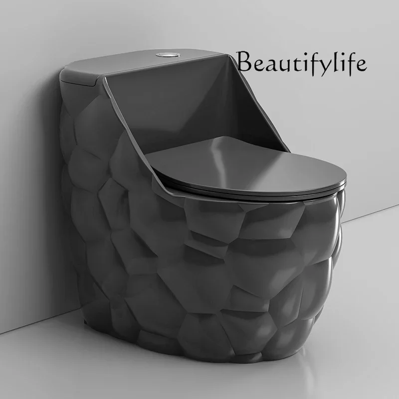 N46 Household small apartment toilet creative round egg siphon toilet large diameter silent deodorant