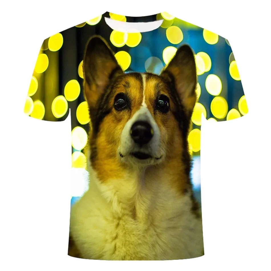 Summer Animal Cute Dog Print Men Women 3D T-Shirt Boy Girl Cool Casual Clothes Tshirt Teens Fashion Birthday Party Gift Tee Top