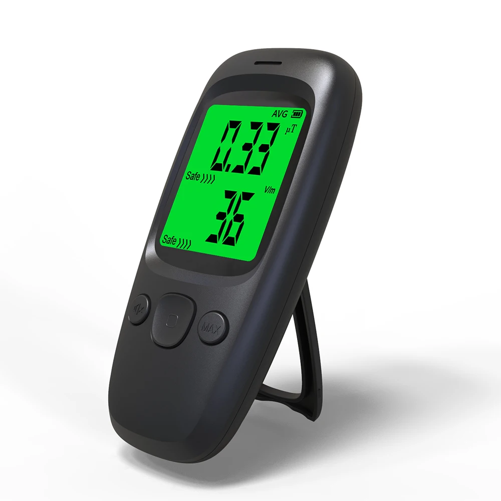 

The Mini Portable Temperature Display Electric Electromagnetic Radiation Monitor Handheld EMF Intensity Detector Meter