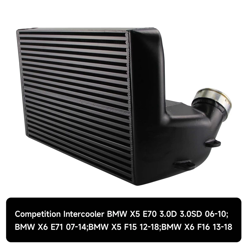 Tuning  Competition Intercooler Fit For BMW X5 E70 3.0d / 3.0sd 2006-2010 Black