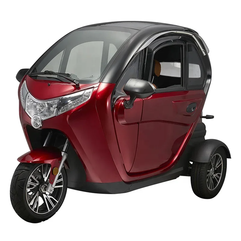 Fully Enclosed Three Wheel Electric Tricycle Enclosed Cabin Scooter Electric Mobility Car Cabin Tricycle