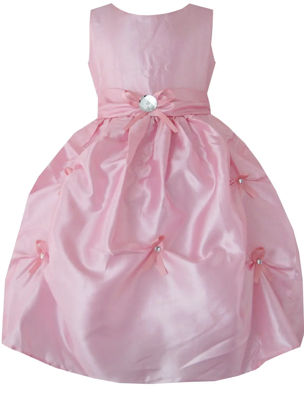 Girls Dress Pink Diamond Wedding Pageant Bridesmaid Kids Clothing
