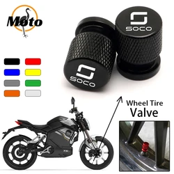 Dla Super SOCO TC MAX Street Hunter Wanderer TS CPX CUX CU akcesoria do Mini motocykl CNC aluminiowe nakrętki na wentyle zawór opony