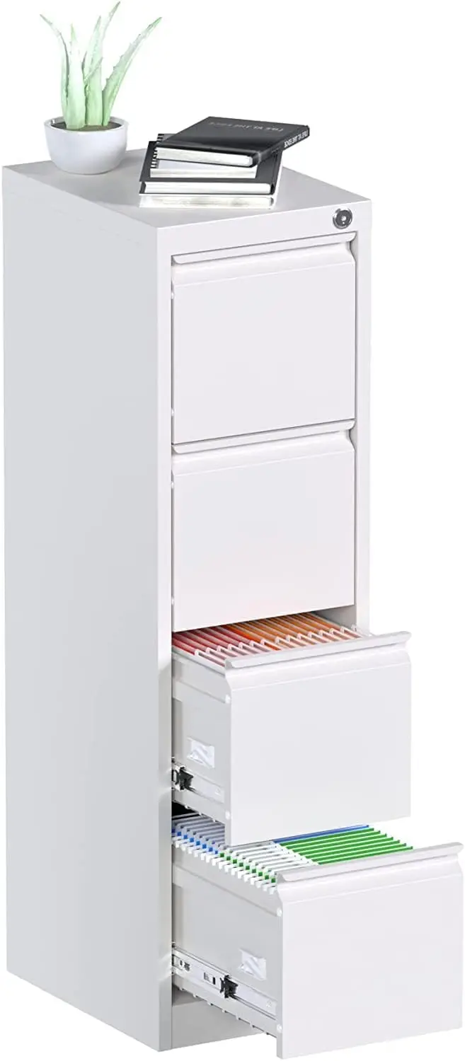 4 Drawer File Cabinet with Lock, 17