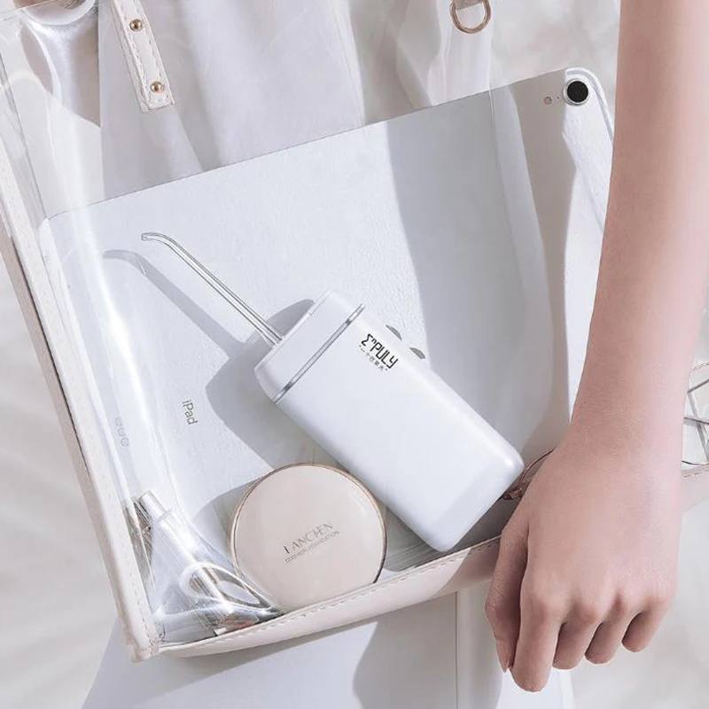 ENPULY عن طريق الفم الري M6 زائد المحمولة Bucal بالموجات فوق الصوتية الأسنان المياه النفاثة لتنظيف الأسنان Waterpulse الأسنان 140ML1600 مرات/دقيقة