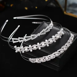 Luxury Hairband Pearl Rhinestone Headband Hairband Women Party Prom Bridal Wedding Hair Accessories Jewelry Band Headband Gift