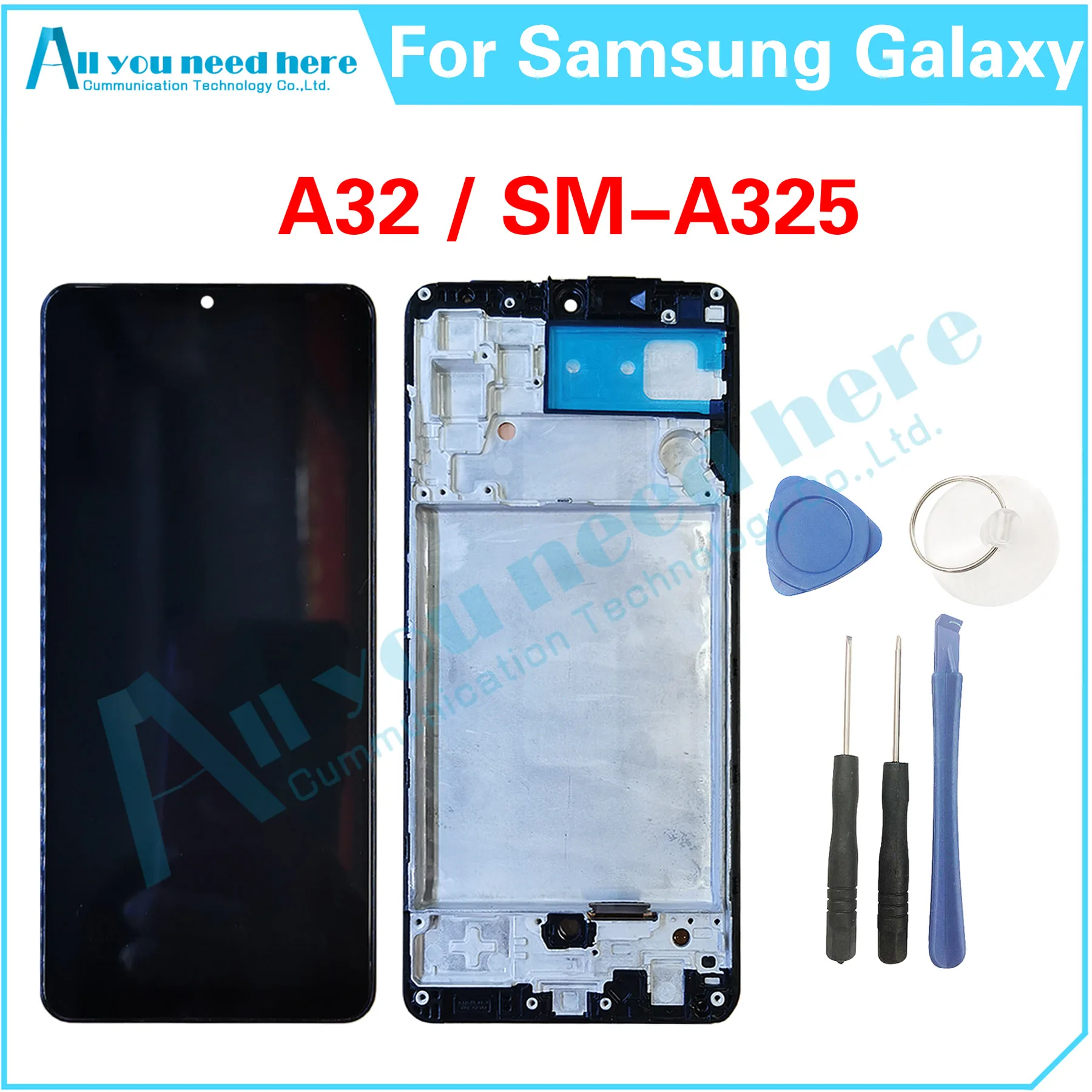 100% Test For Samsung Galaxy A32 4G A325 A325F A325M A325N LCD Display Touch Screen Digitizer Assembly Repair Parts Replacement