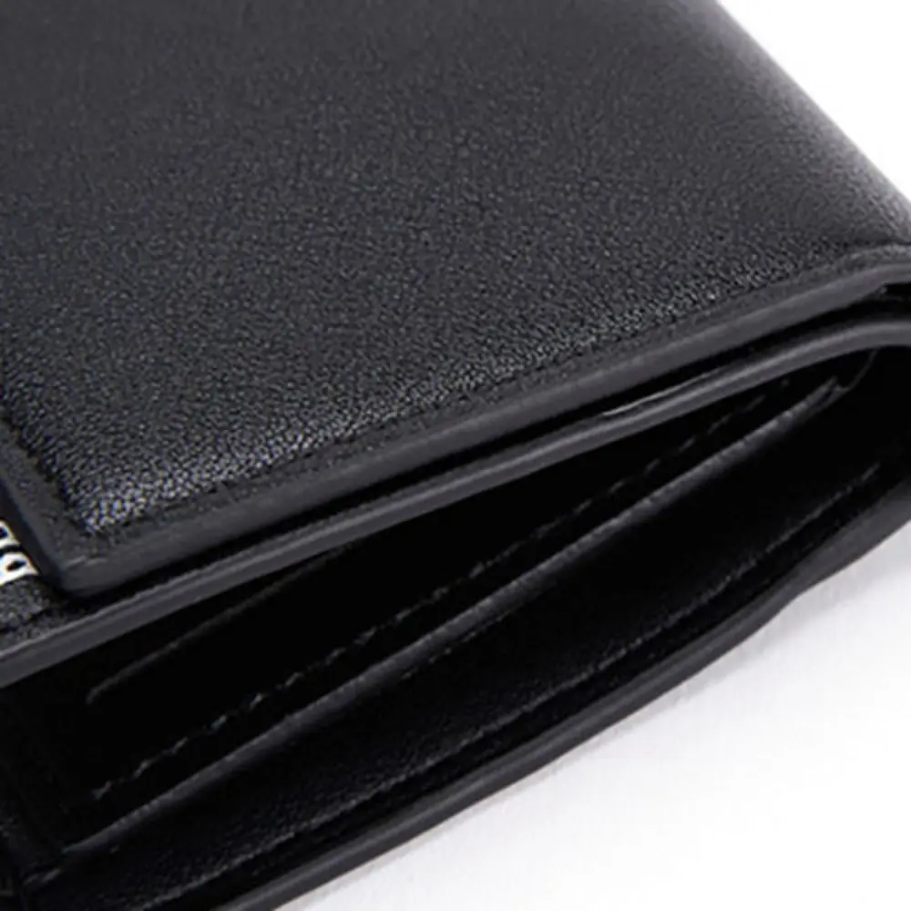 Fashion Zipper PU Leather Wallet Mini Waterproof Short Wallet Men Cash Clip ID Card Cover Men Coin Purse Business