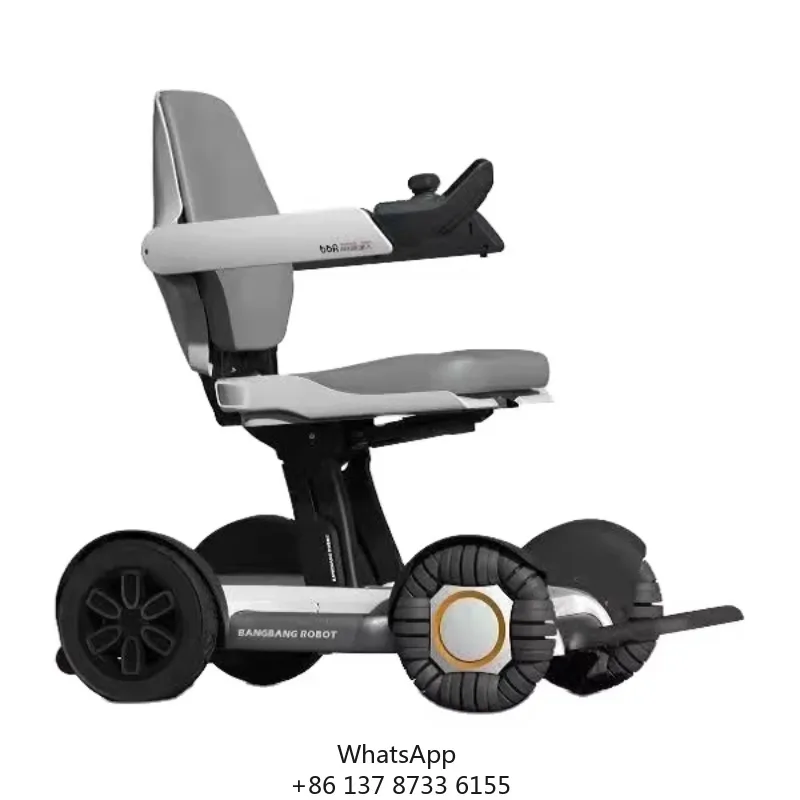 Modern Adult Folding Mobility Wheelchair Dual Motor Electric Powerchairs Hot Sale 400w Electric Robot Wheel Chair