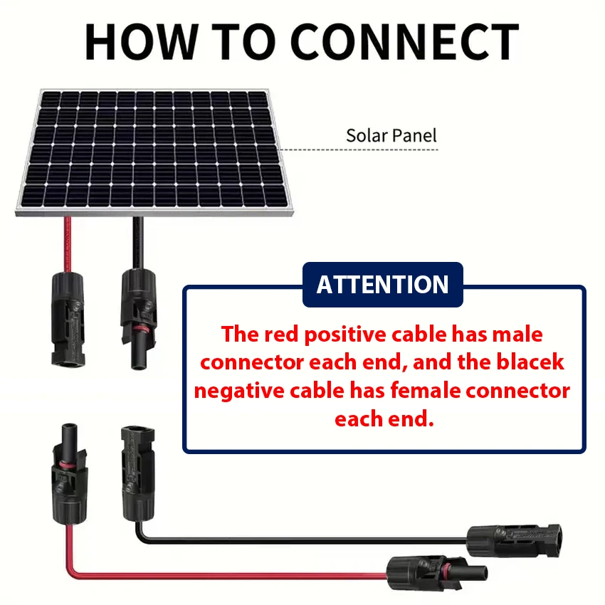 12AWG Solar Extension Cable with Connector 1 Pair Red and Black Double Ends 10 Meters 4mm2 Solar Panel Cable Photovoltaic Wire