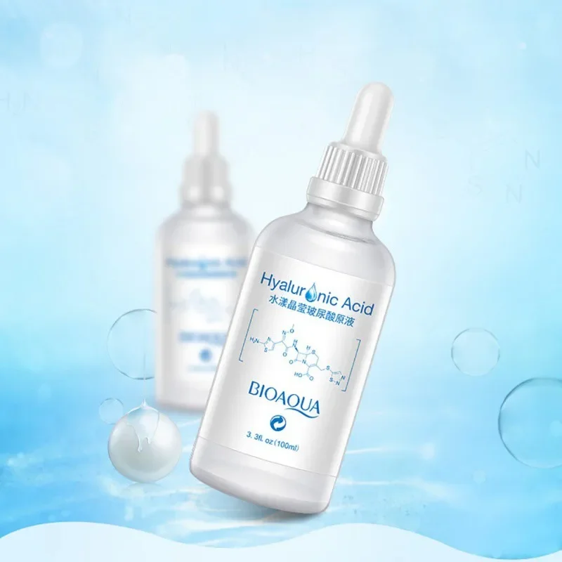 BIOAQUA 100ml Hyaluronsäure Feuchtigkeitsspendende Tag Cremes Essenz Gesicht Reiniger Befeuchtet und Glättung, Die Öl Balance