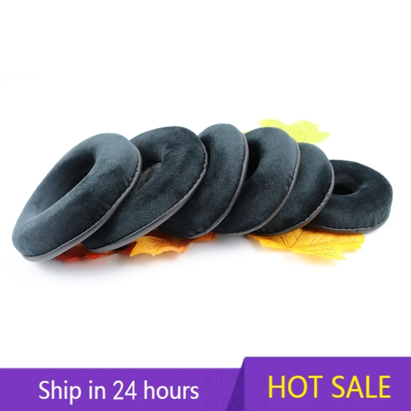 Soft Velvet Round Ear Pads Universal Size Earpads for 50/55/60/65/70/75/80/85/90/95/100/105/110/115/110mm Headphones Cover