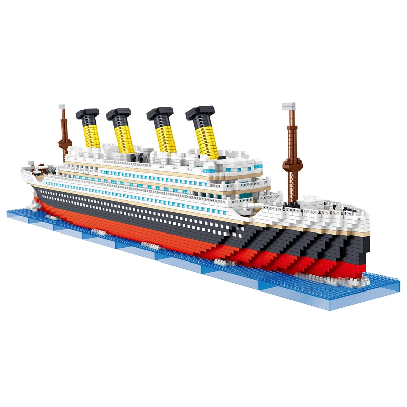 4404PCS Titanic Bouwstenen Cruiseschip Mini Assembleer Bakstenen Model DIY Speelgoed Kits Desktop Decoratie Vakantiecadeaus Voor Volwassenen