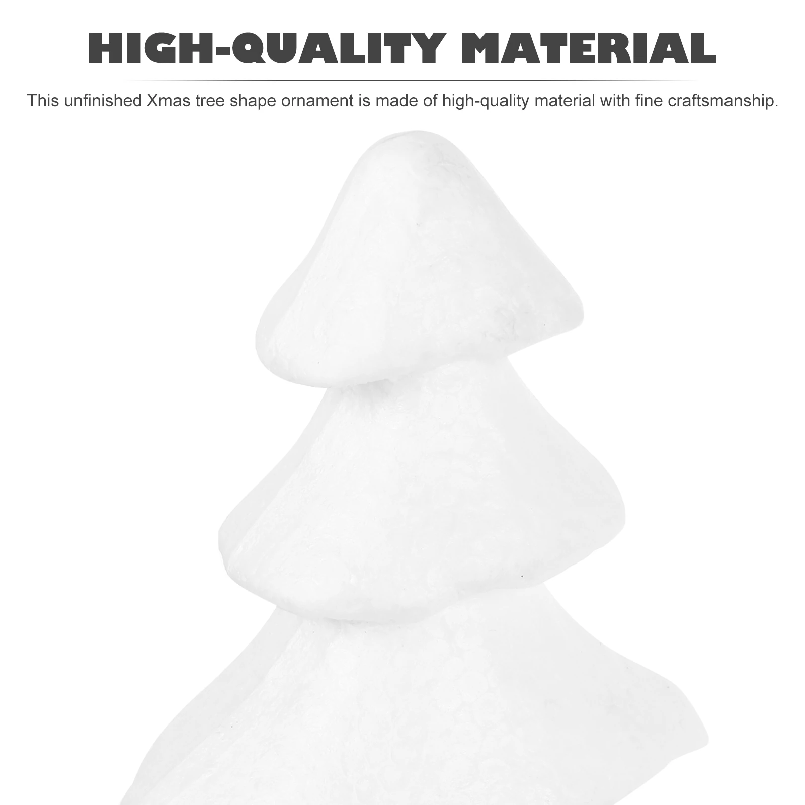 

2 Pcs Simulation Bubble Christmas Tree Xmas Shape Ornament White Decorations Adornment