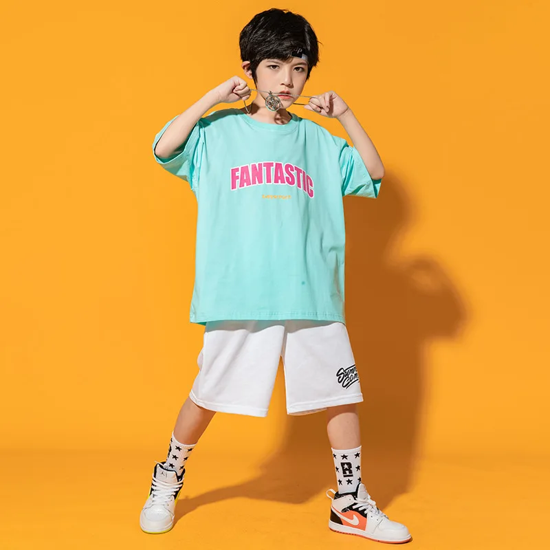 

Children Boys Summer Clothing Sets Blue Short Sleeve T Shirt+Shorts 2Pcs New Casual Sport Outfits Teen Kids Street Wear 3-16Yrs