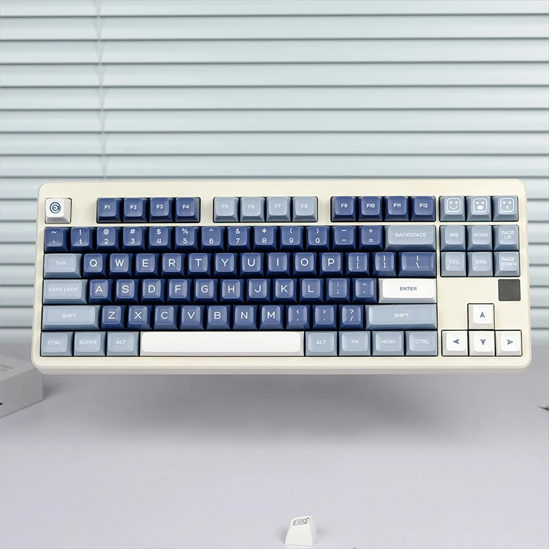 Imagem -03 - Azul e Cinza Pbt Double Shot Caps Chave Pesca Gmk Keycaps SA Perfil Keycap para Teclado Mecânico mx Switch Personalizado K500 160 Chaves