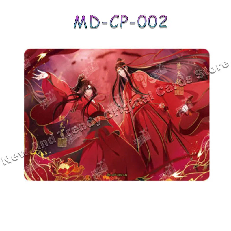 Original Anime MoDaoZuShi Cards KAYOU FM MC CP Card Signature Card Wei Wuxian Blue Forgetting Machine Collection Card Toy Gifts