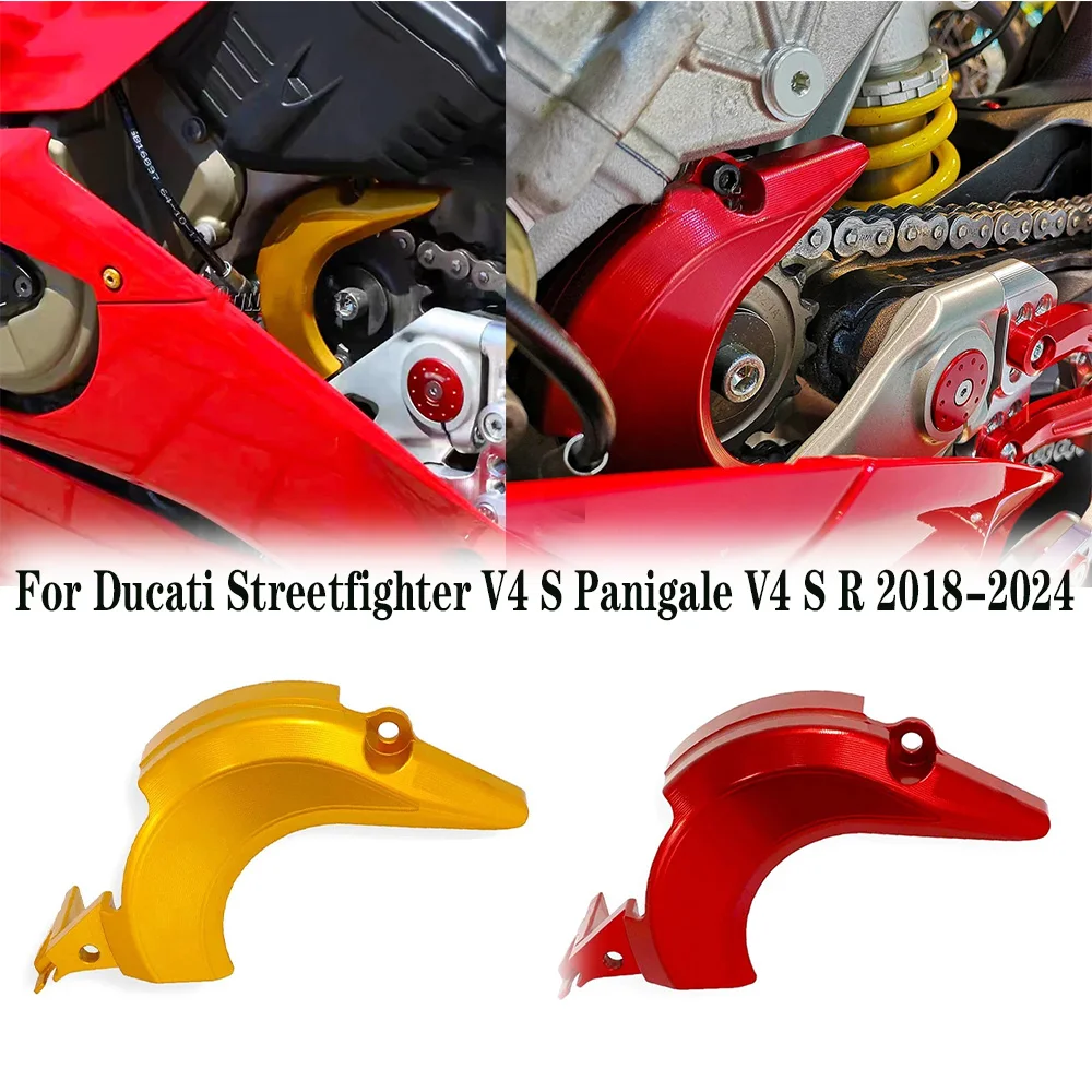 

For Ducati Streetfighter V4 S Panigale V4 S R 2018-2024 Motorcycle Sprocket Cover Chain Guards Protector Fairings