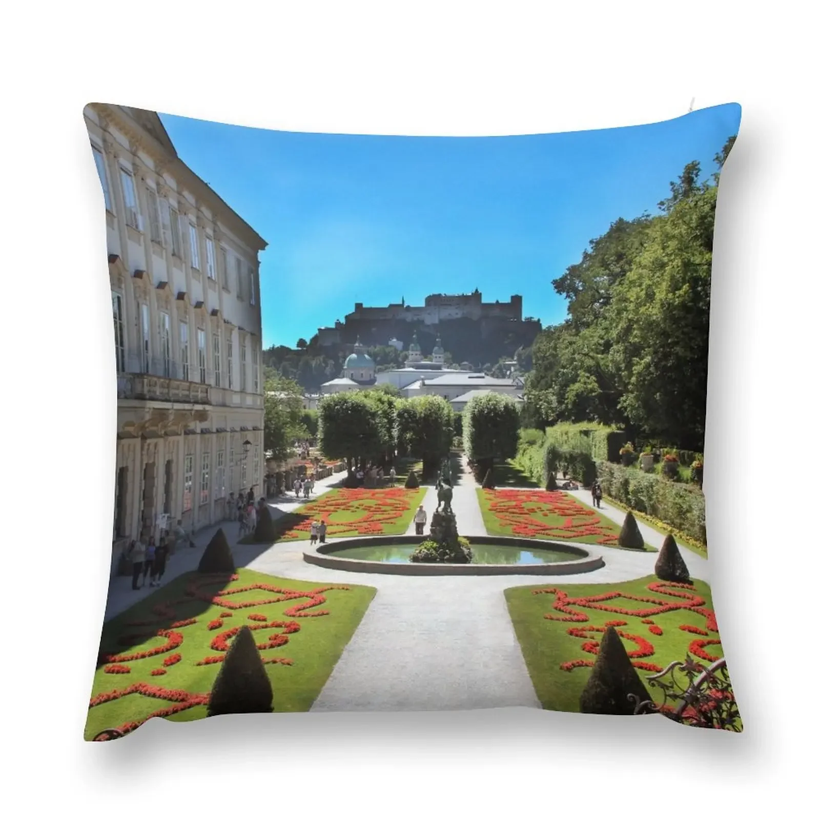 Mirabell Palace and Gardens Throw Pillow christmas supplies Sofa Cushions pillow