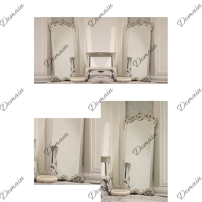 81 N French Vintage Full Length Floor Mirror, Arched Home Dressing Mirror for Bedroom Living Room, Antique Style