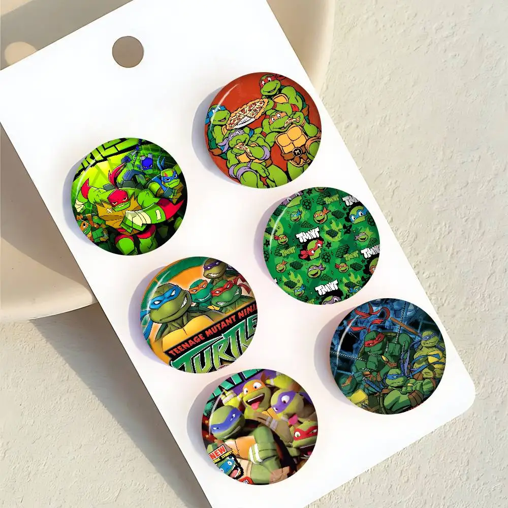 N-Ninja Movie T-Turtles Cartoon Niedliche Weiche Anstecknadel mit Leuchtendem Aufdruck, Geschenk für Freunde, Abzeichen, Kragenbrosche, Reversnadel aus Metall