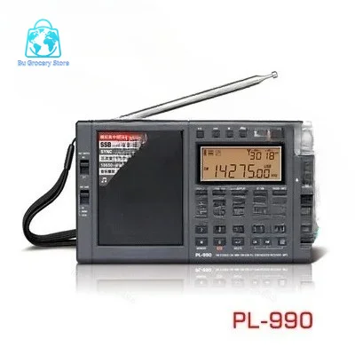 PL-990 Portable FM Medium Wave Shortwave Single Sideband Radio Music Player  Bluetooth Speaker