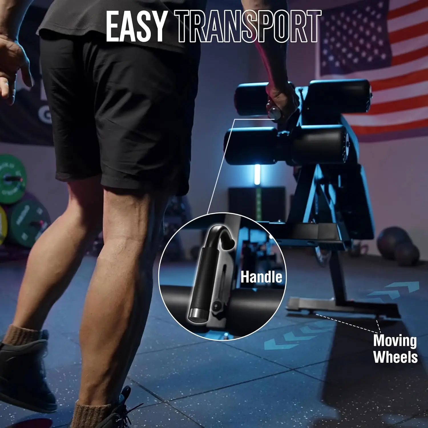 Home Gym Weight Bench - Steel Material, Black Color, 1200LB Capacity, Adjustable, Detachable Leg Support, Space-Saving view 6