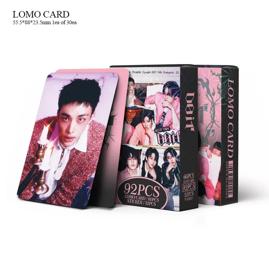 STRAYKIDS Small Gift Box Stationery Set New Album DOIT Peripheral Card Set Necklace Ornament LOMO Small Card