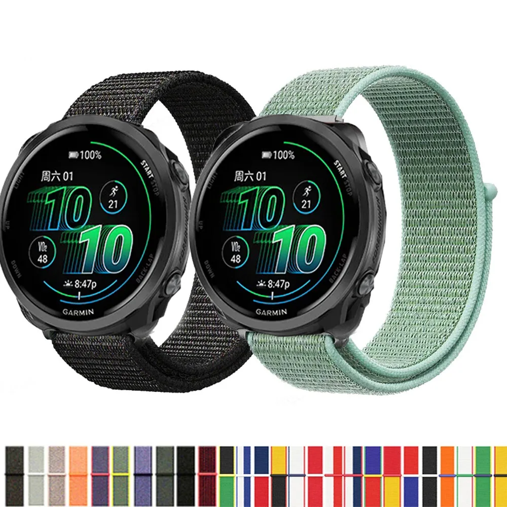 

Нейлоновый ремешок-петля для Garmin Forerunner 570, 47 мм, сменный браслет для умных часов, спортивный ремешок для часов Correa для Forerunner 570, ремешок