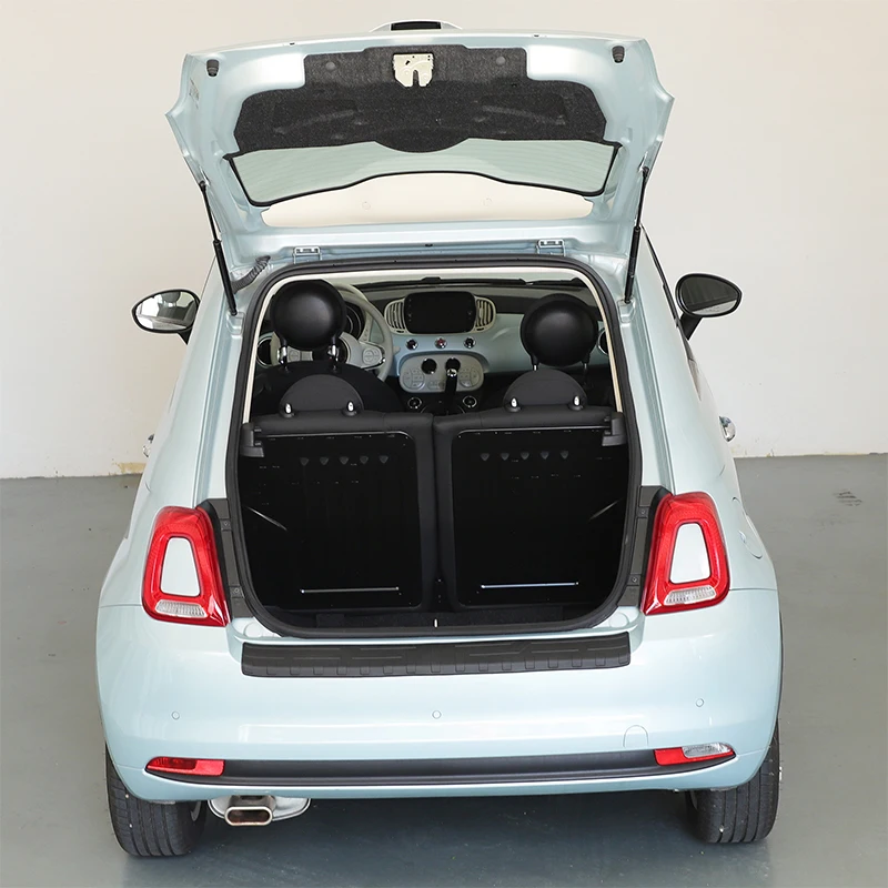 

For Fiat 500 2016-2023 External rear guard plate Automobile trunk guard plate Protective accessories TPE Black 1pcs