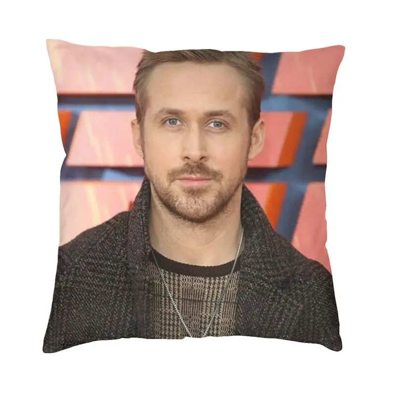 Canadian Actor Ryan Gosling Cushion Cover 45x45cm Home Decorative 3D Print Throw Pillow for Car Two Side