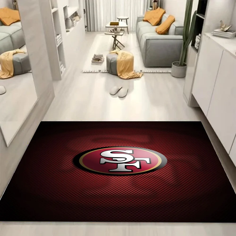 1pc San Francisco 49ers Bathroom Absorbent Mats Anti-Slip Mats Home Decor Supplies Carpets Home Kitchen Floor Mats