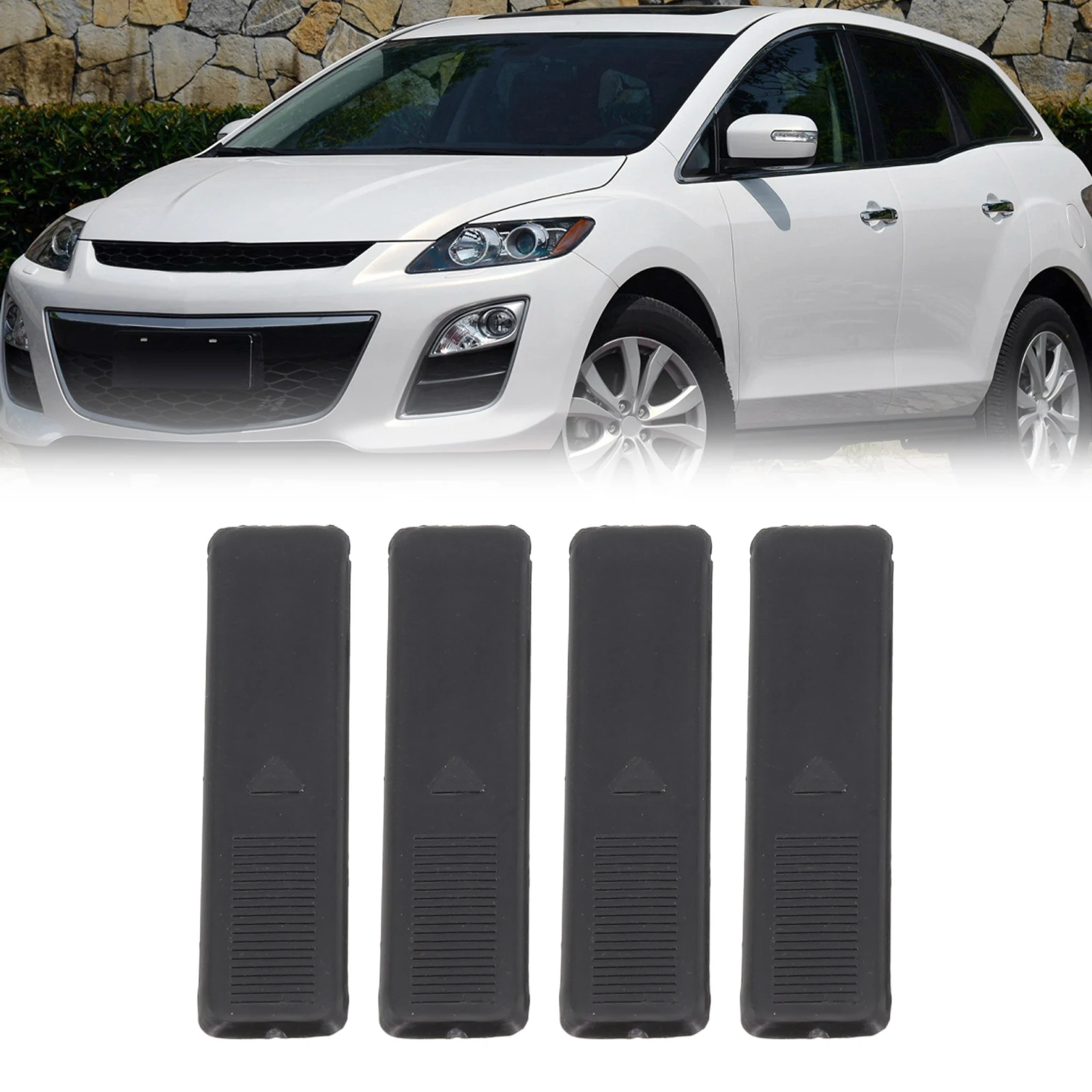 

Литая декоративная лента на крышу, черная фотовспышка-5 А, 1 пластиковая Замена для MAZDA, легкая установка