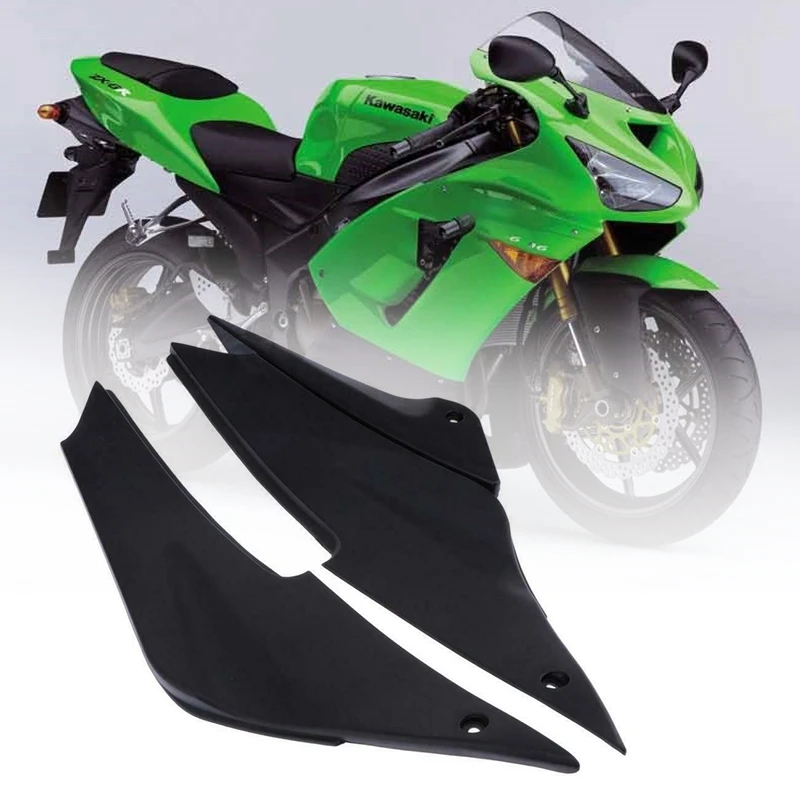 

Tank Side Fairing Panel Gas Tank Cover Trim For KAWASAKI Ninja ZX6R ZX636 2005-2006