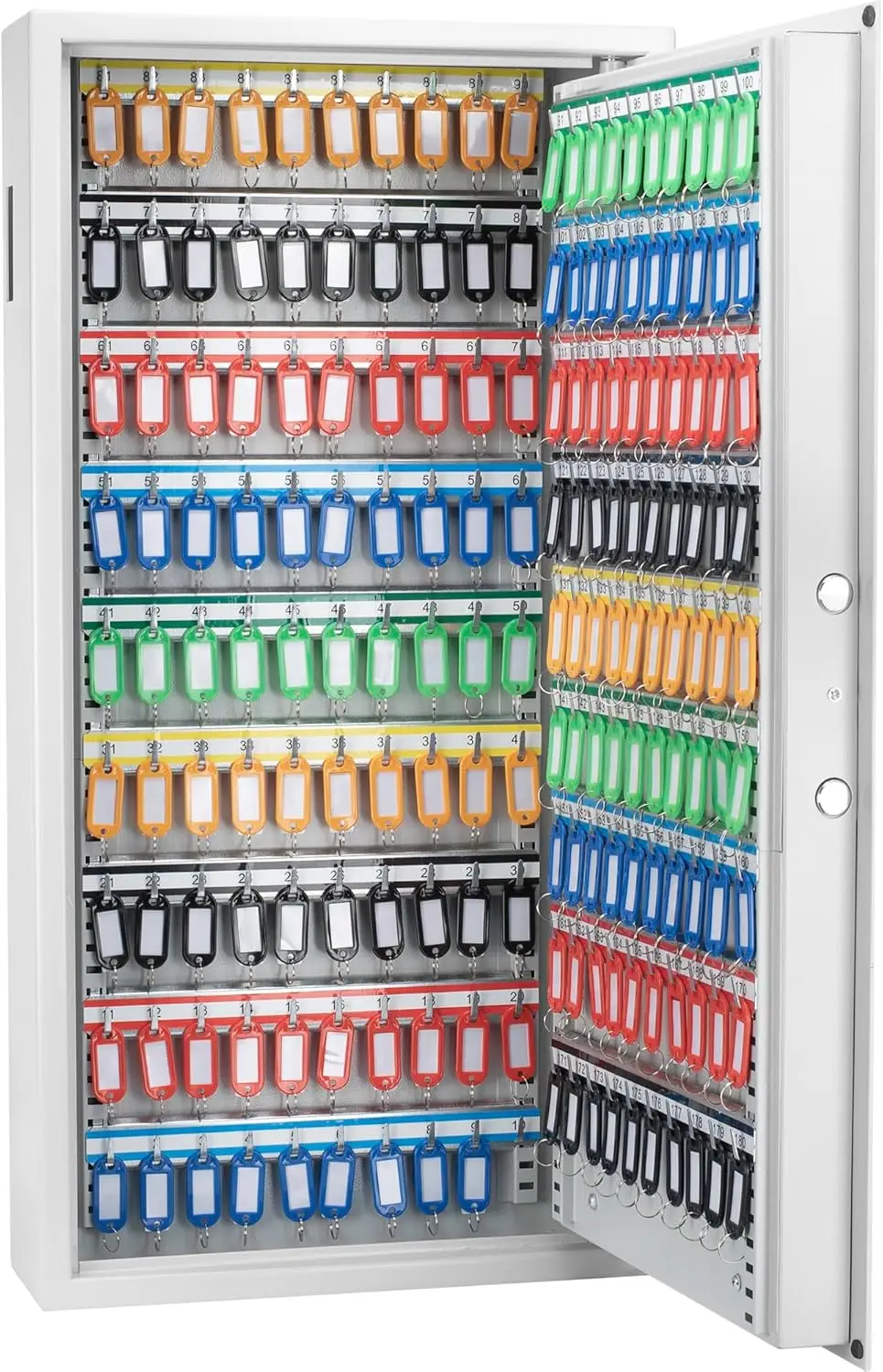 

Настенный сейф для ключей с цифровой электронной клавиатурой и регулируемыми полками и депозитным слотом для хранения и организации ключей