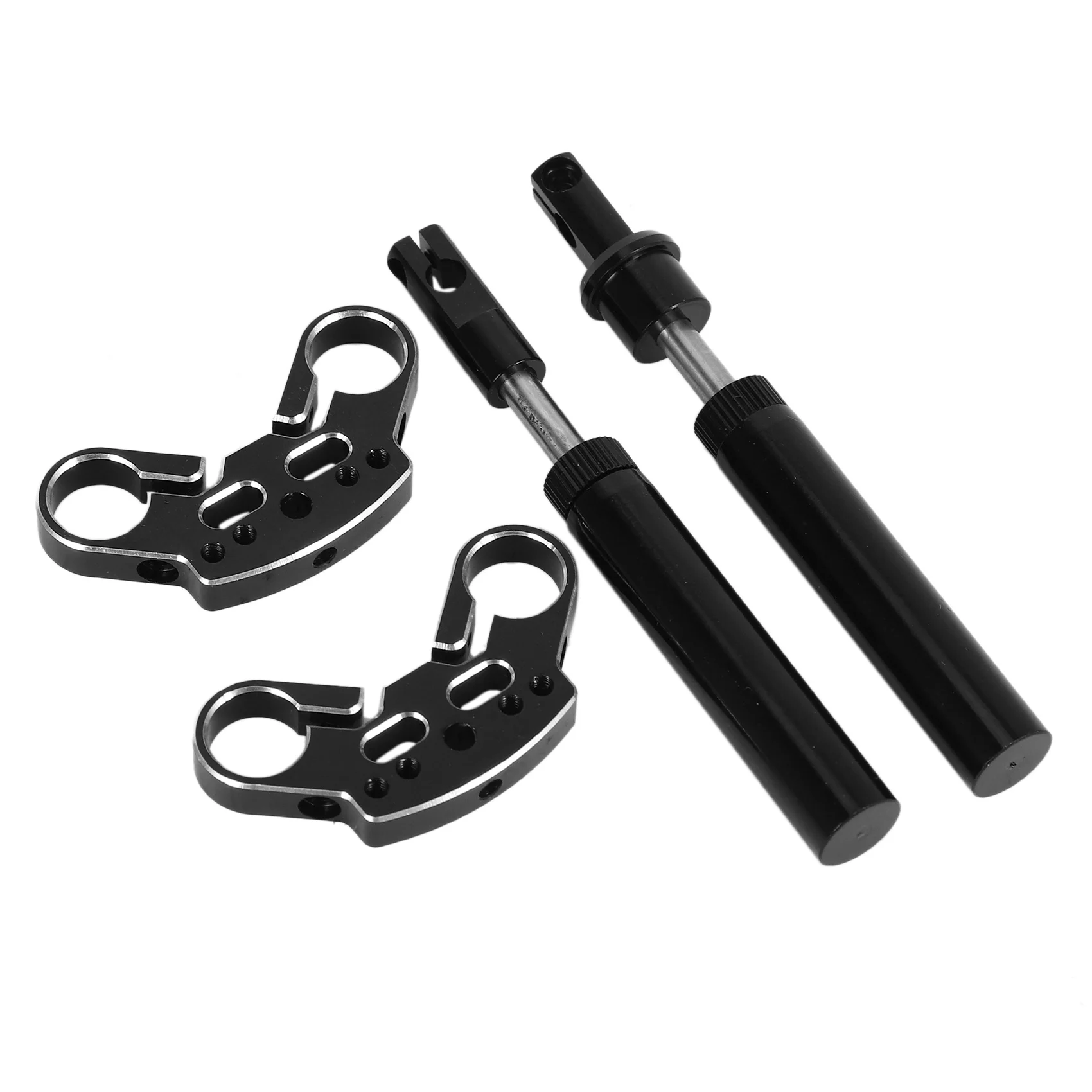 For X-Rider Flamingo 1/8 RC Car Motorcycle Metal Upgrade Parts Front Suspension Assembly FG8003,Black