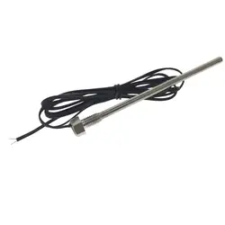 1Pcs 10K B3950 NTC Thermistor Thread Probe M8 Extension Bar 100MM Temperature Sensor Pitch1.25MM  Long 1.37M TIN