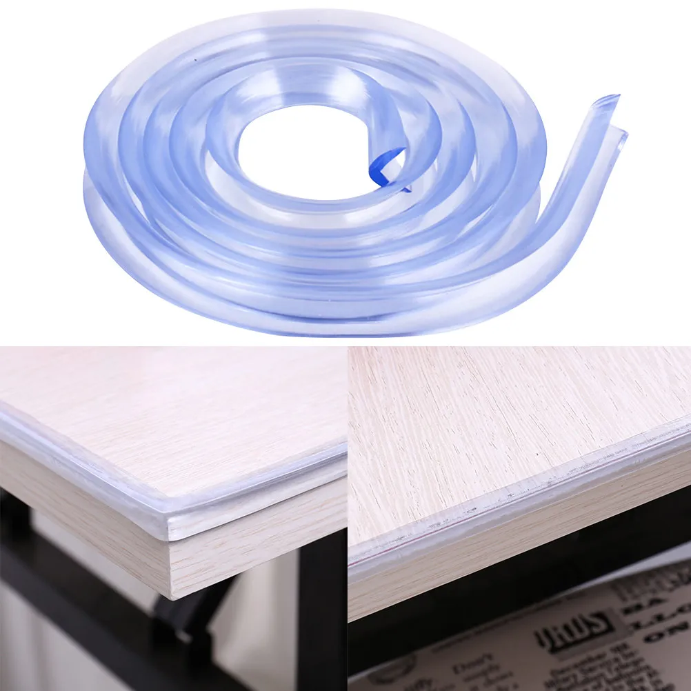 

1M Soft Flexible Silicone Bumper Strip Child Safety Corner Protector for Tables Desks Cabinets Furniture Edges Home Baby
