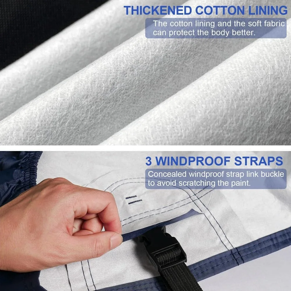 غطاء سيارة مقاوم للماء مناسب تمامًا لسيارة Mazda MX-5 Miata (1992-2025)، حماية لجميع الأحوال الجوية مع فتحة تهوية وقفل مضاد للسرقة