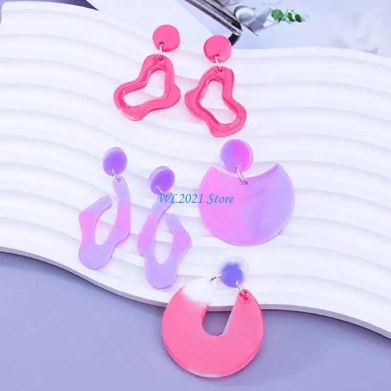 

G5GC Geometric Flower Heart Jewelry Изучение плесени эпоксидное литье для брелков