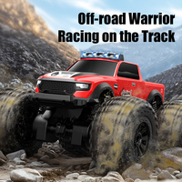 JJRC C8816 Amphibious RC Car 4WD Off-Road Climbing Monster Truck with LED Light 4WD Waterpoof Remote Control Car Toys for Kids