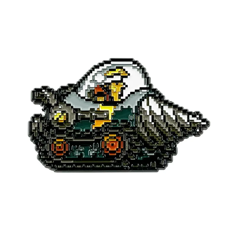 Gra Metal Slug Cosplay kostium kreskówkowy metalowa plakietka Pin stop broszka rekwizyty prezent